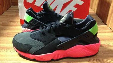 nike huarache femme noir et blanche